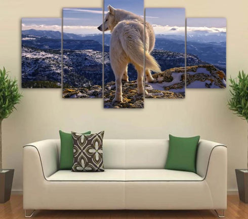 Tableau Loup Voyage